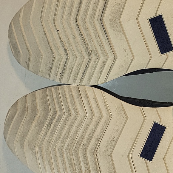 Like New Men's Kenneth Cole Reaction Navy Klay Flex Lace Up Shoes (10W) - Picture 5 of 10